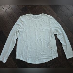Lululemon Love Modal Fleece White Long Sleeve Shirt- NWT
